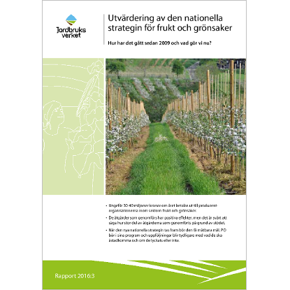 Omslags bild för Utvärdering av den nationella strategin för frukt och grönsaker