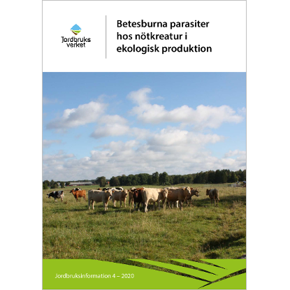 Omslags bild för Betesburna parasiter hos nötkreatur i ekologisk produktion