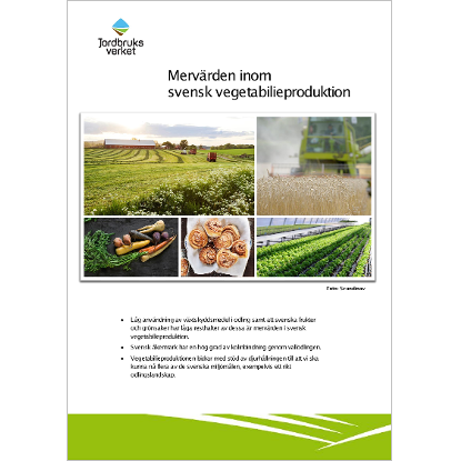 Mervärden inom svensk vegetabilieproduktion