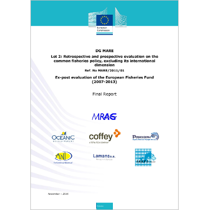 Omslags bild för Ex-post evaluation of the European Fisheries Fund (2007-2013)