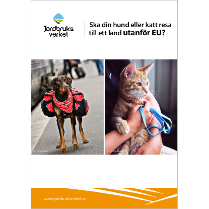 Omslags bild för Ska din hund eller katt resa till ett land utanför EU?