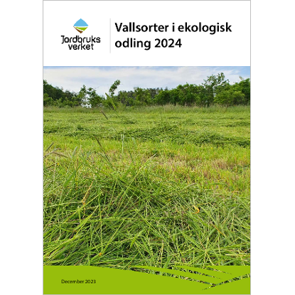 Omslags bild för Vallsorter i ekologisk odling 2024