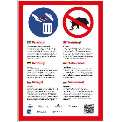 Omslags bild för Affisch Afrikansk svinpest
