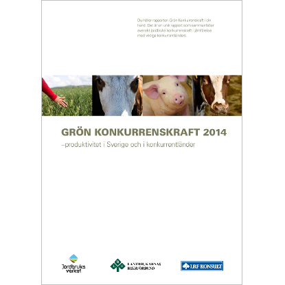 Omslags bild för Grön konkurrenskraft 2014 - produktivitet i Sverige och i konkurrentländer