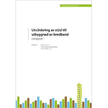 Omslags bild för Utvärdering av stöd till utbyggnad av bredband
