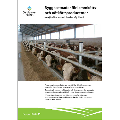 Omslags bild för Byggkostnader för lammkötts- och nötköttsproducenter - en jämförelse med Irland och Tyskland