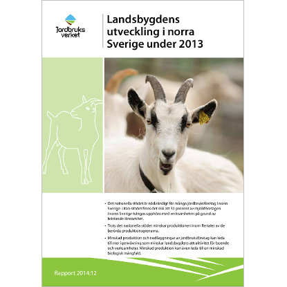 Omslags bild för Landsbygdens utveckling i norra Sverige under 2013
