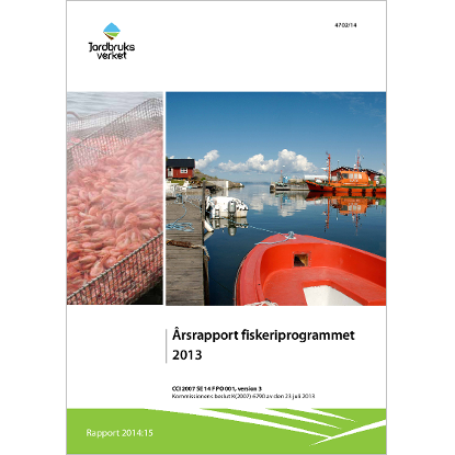 Omslags bild för Årsrapport  fiskeriprogrammet 2013