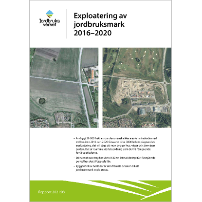 Omslags bild för Exploatering av jordbruksmark 2016-2020