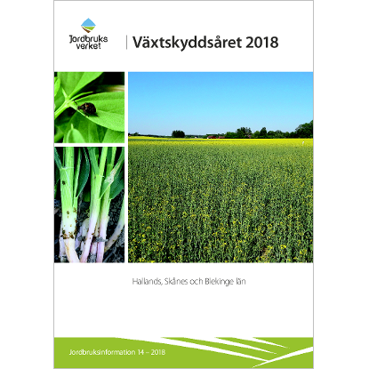 Omslags bild för Växtskyddsåret 2018, Hallands, Skånes och Blekinge län