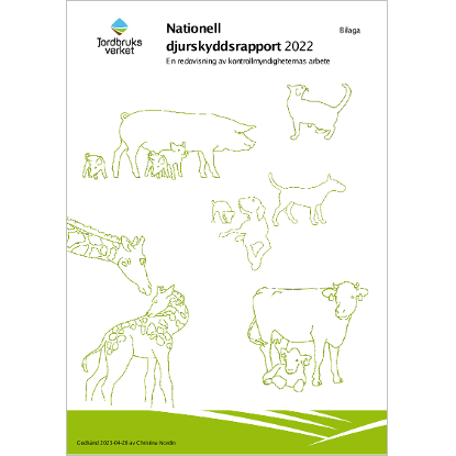 Omslags bild för Nationell djurskyddsrapport 2022