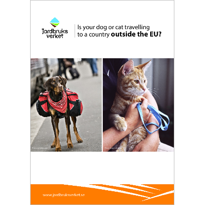 Omslags bild för Is your dog or cat travelling to a country outside the EU?