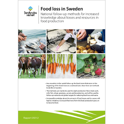 Omslags bild för Food loss in Sweden