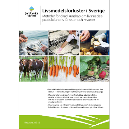 Omslags bild för Livsmedelsförluster i Sverige