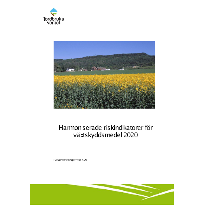 Omslags bild för Harmoniserade riskindikatorer för växtskyddsmedel 2020