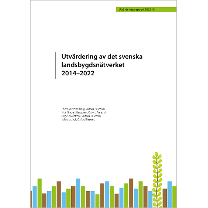 Omslags bild för Utvärdering av det svenska landsbygdsnätverket 2014–2022