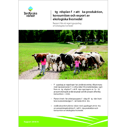 Omslags bild för Åtgärdsplan för att öka produktion, konsumtion och export av ekologiska livsmedel