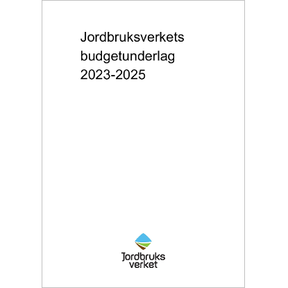 Omslags bild för Budgetunderlag för räkenskapsåren 2023–2025