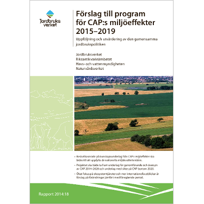 Omslags bild för Förslag till program för CAP:s miljöeffekter 2015-2019
