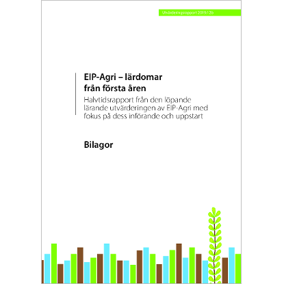 Omslags bild för Bilagor till EIP-Agri - lärdomar från första åren 