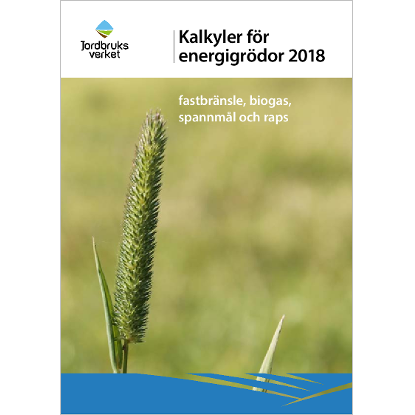Omslags bild för Kalkyler för energigrödor 2018