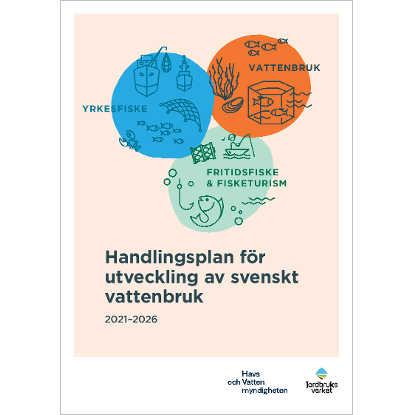 Omslags bild för Handlingsplan för utveckling av svenskt vattenbruk 