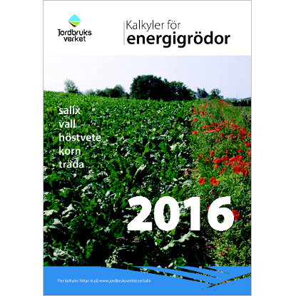 Omslags bild för Kalkyler för energigrödor 2016