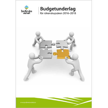 Omslags bild för Budgetunderlag för räkenskapsåren 2016-2018
