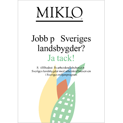Omslags bild för MIKLO, Jobb på Sveriges landsbygder?