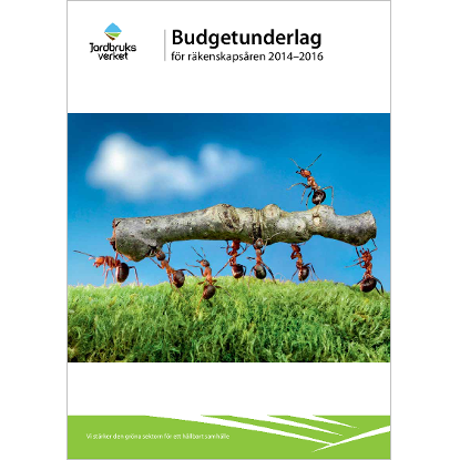 Omslags bild för Budgetunderlag för räkenskapsåren 2014-2016
