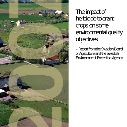 Omslags bild för The impact of herbicide tolerant crops on some environmental quality objectives