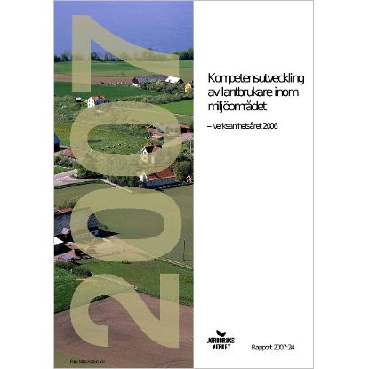 Omslags bild för Kompetensutveckling av lantbrukare inom miljöområdet