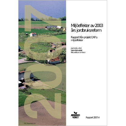 Omslags bild för Miljöeffekter av 2003 års jordbruksreform