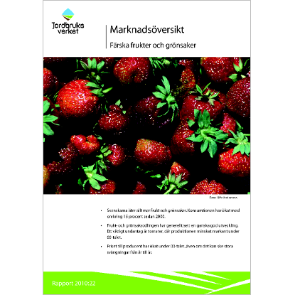 Omslags bild för Marknadsöversikt, Färska frukter och grönsaker