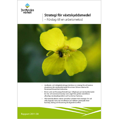 Omslags bild för Strategi för växtskyddsmedel