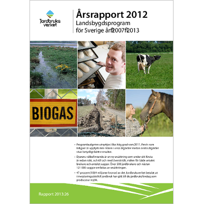 Omslags bild för Årsrapport landsbygdsprogrammet 2012 