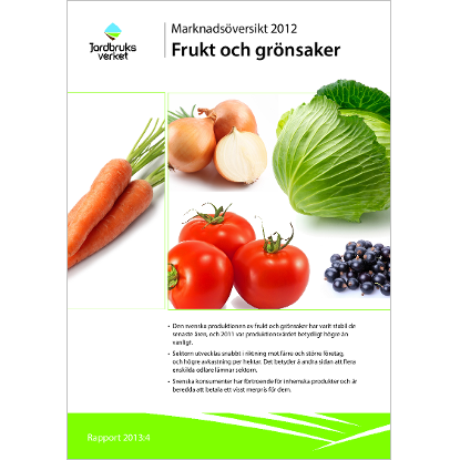 Omslags bild för Marknadsöversikt 2012, Frukt och grönsaker