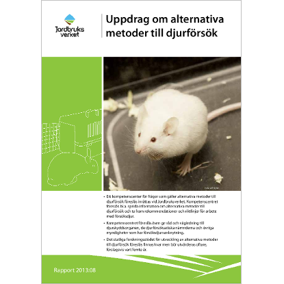 Omslags bild för Uppdrag om alternativa metoder till djurförsök